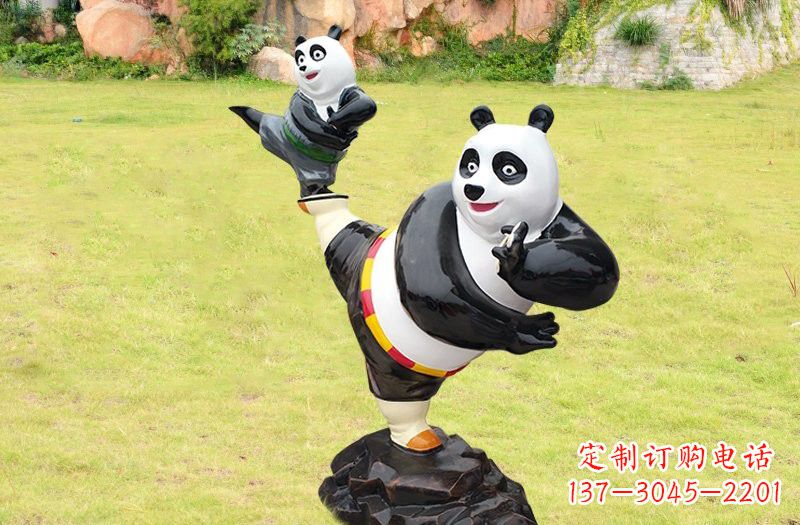 常州玻璃钢卡通功夫熊猫