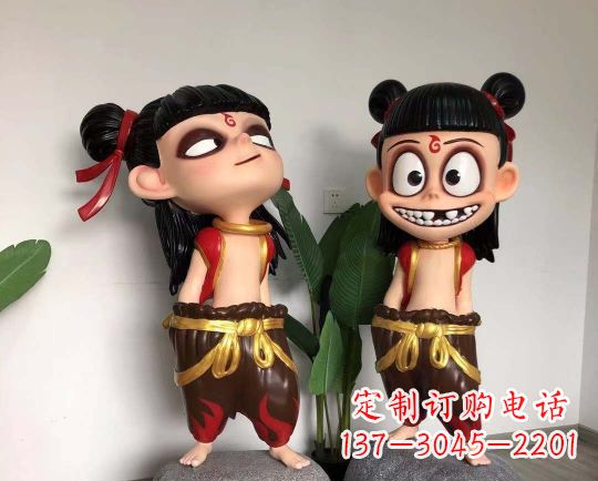 常州玻璃钢制作的哪吒雕塑一种神奇的艺术
