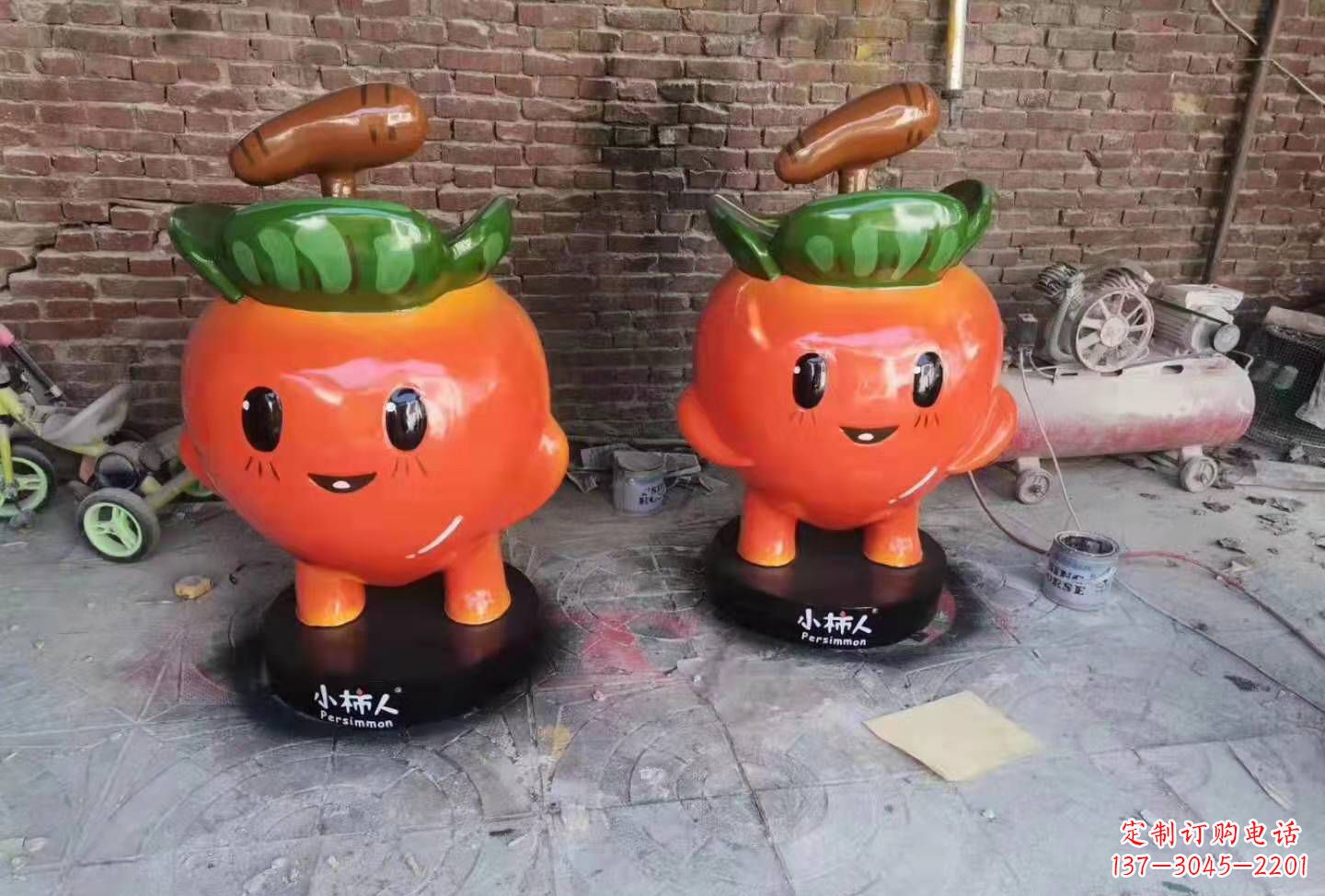 常州玻璃钢卡通南瓜雕塑蔬菜摆件