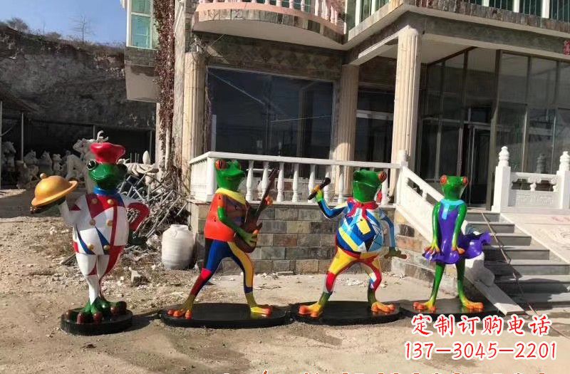常州玻璃钢制青蛙雕塑
