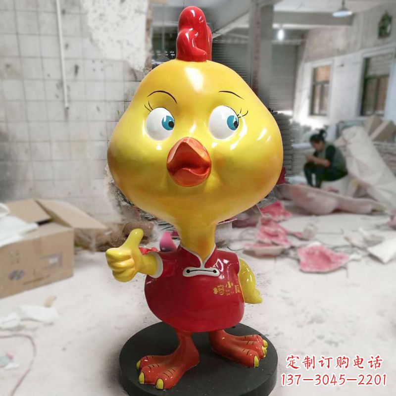 常州“玻璃钢制造的精美鸡雕塑”