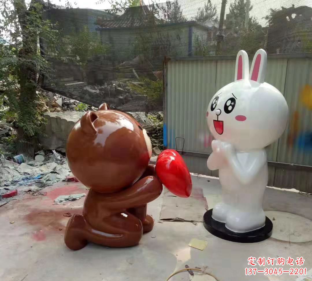常州玻璃钢卡通熊猫雕塑精美的动物雕塑