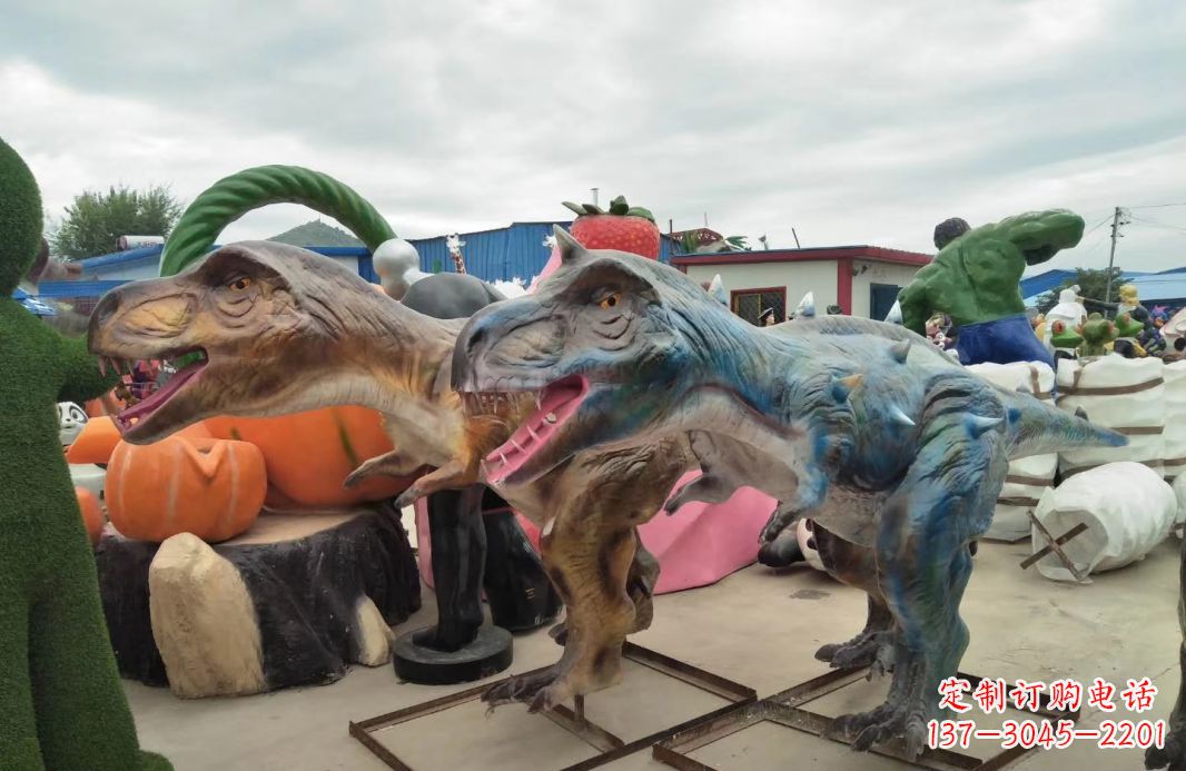 常州恐龙雕塑玻璃钢的艺术精品