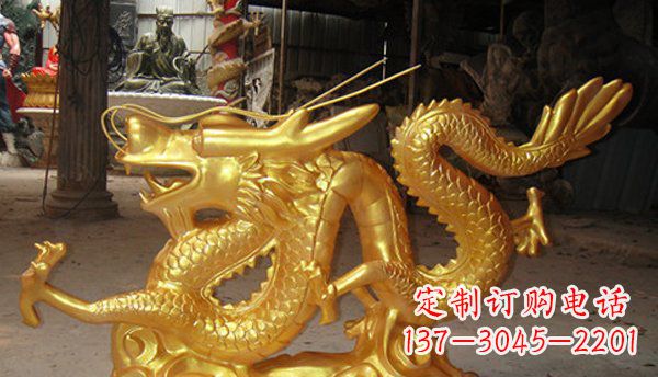 常州玻璃钢龙仿铜动物雕塑艺术与美的完美结合