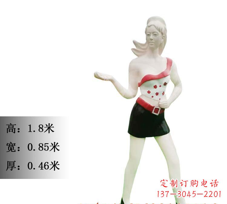 常州玻璃钢美女雕塑