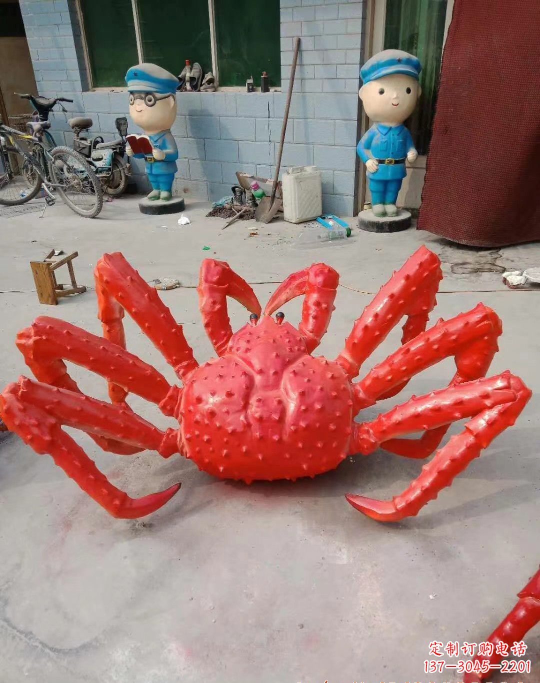 常州玻璃钢螃蟹雕塑