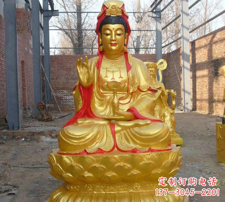 常州玻璃钢金观音菩萨雕塑