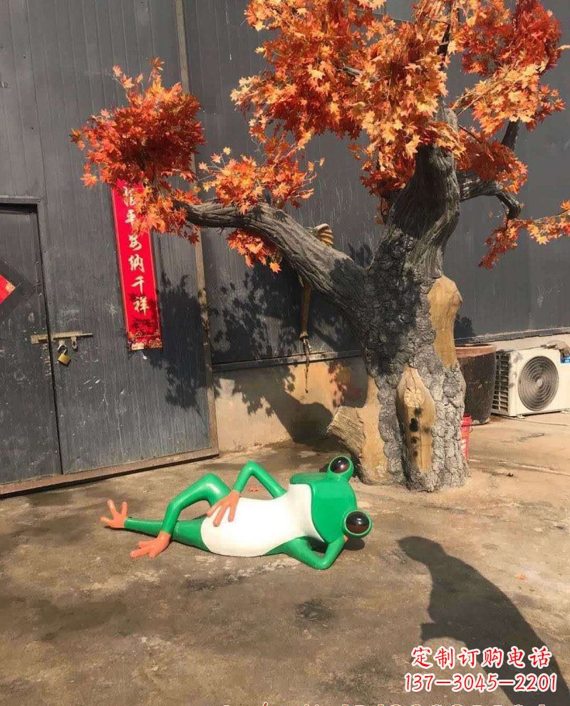 常州玻璃钢青蛙雕塑