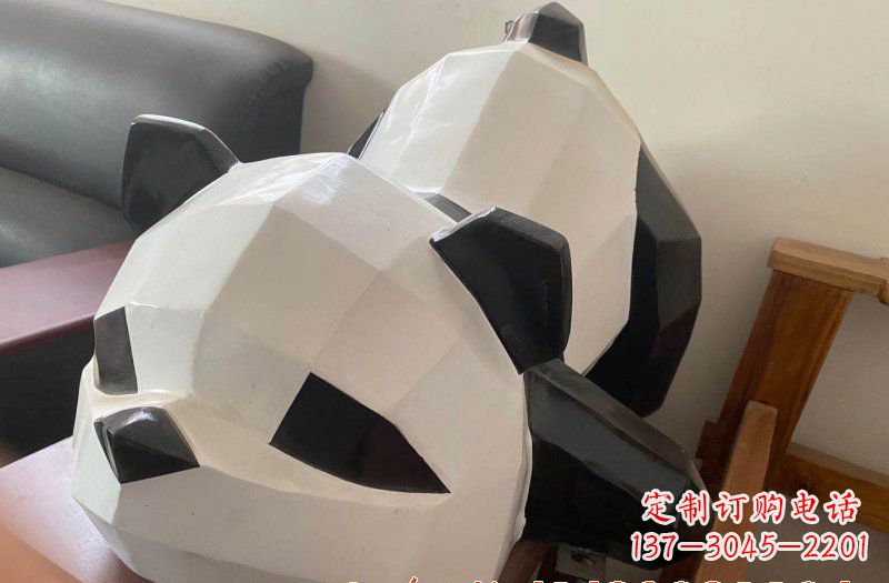 常州玻璃钢熊猫雕塑