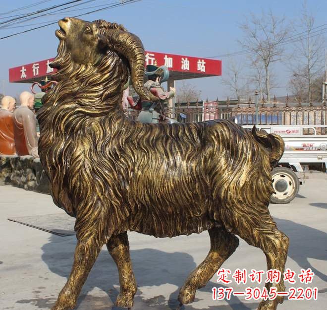 常州玻璃钢山羊雕塑