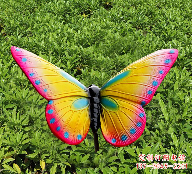 常州玻璃钢树脂仿真蝴蝶雕塑
