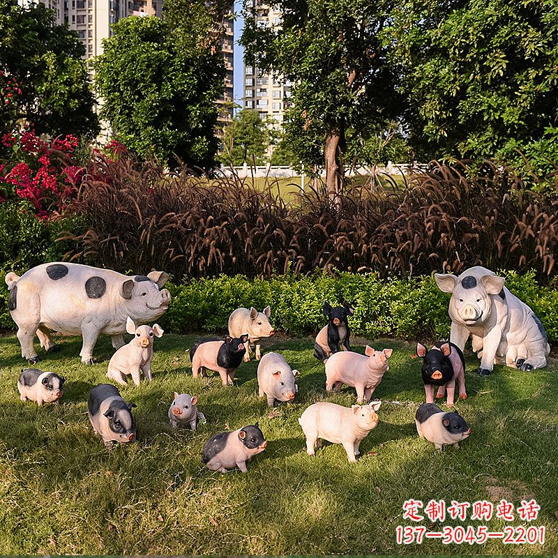 常州玻璃钢树脂仿真动物雕塑——公园农家院精美装饰
