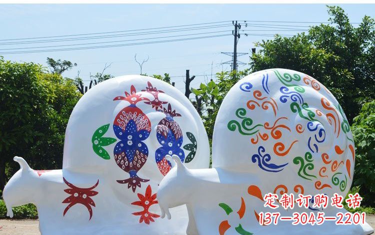 常州玻璃钢蜗牛一种精美的雕塑