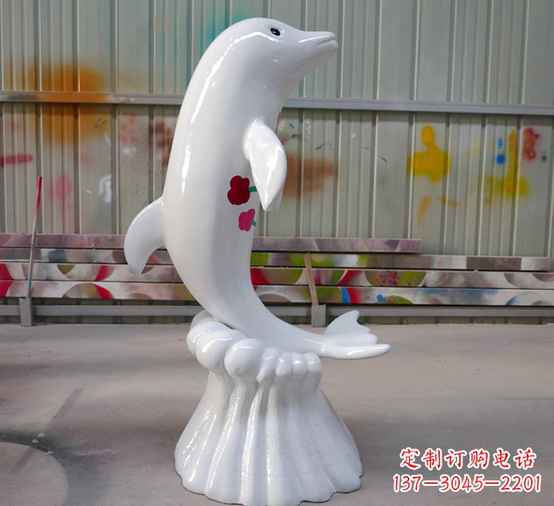 常州海豚的魅力玻璃钢海豚雕塑