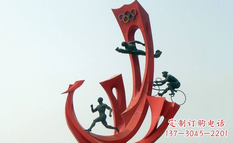 常州不锈钢奥运会运动员广场景观雕塑