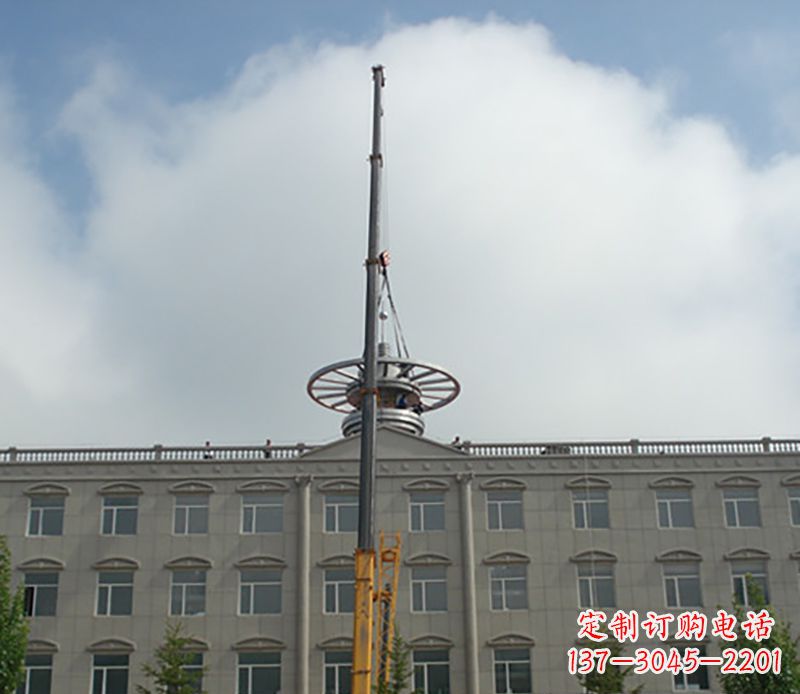 常州不锈钢避雷针雕塑——安全保护灵感之源