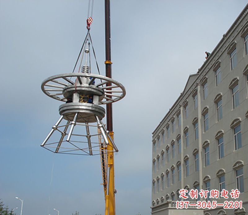 常州不锈钢避雷针造型雕塑