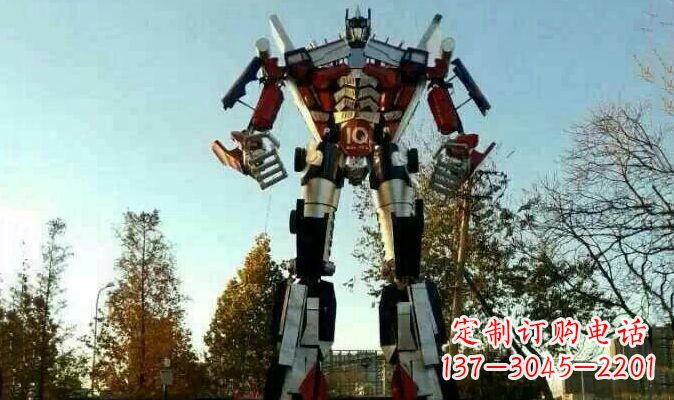 常州不锈钢变形金刚卡通雕塑