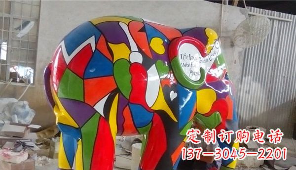 常州不锈钢大象雕塑点缀景观的精美艺术品