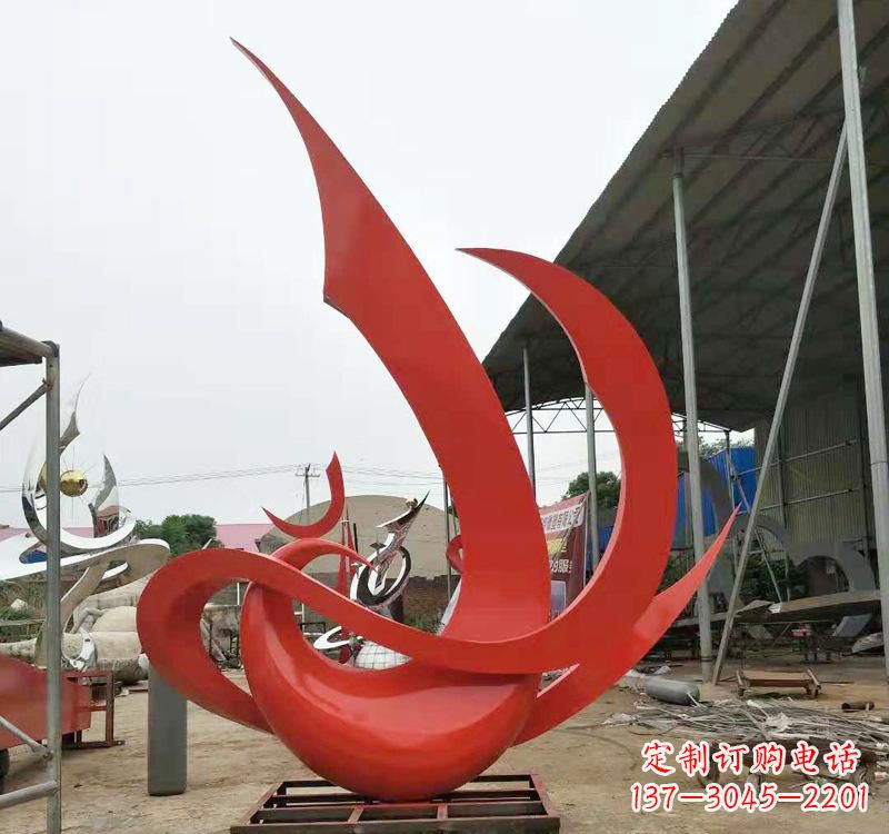 常州不锈钢彩色凤凰雕塑传承东方美学