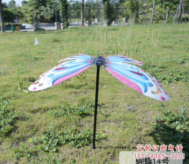 常州不锈钢彩色蝴蝶雕塑艺术之美