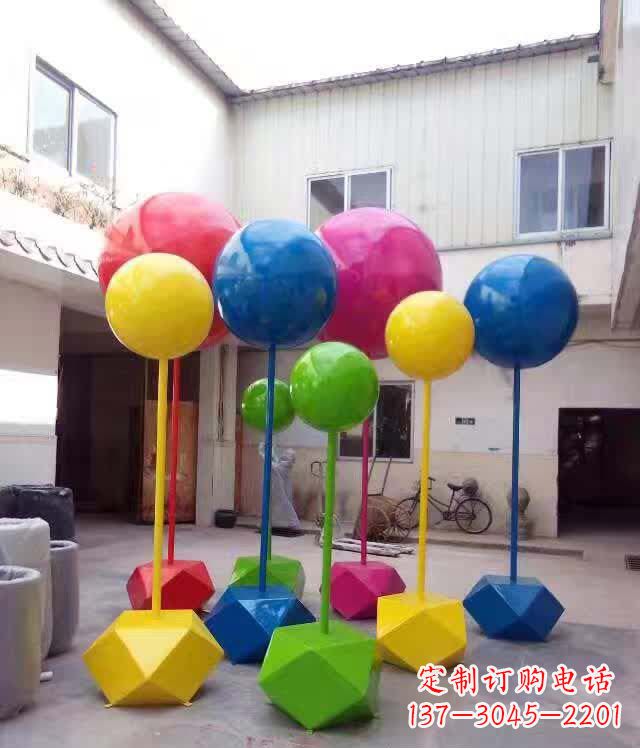 常州不锈钢彩色气球雕塑艺术的绚丽缤纷