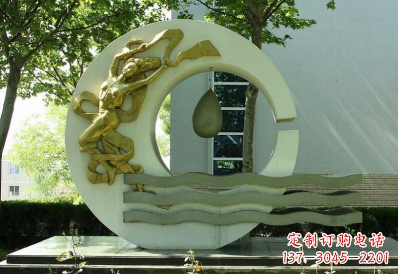 常州不锈钢嫦娥奔月雕塑——传承中华文化