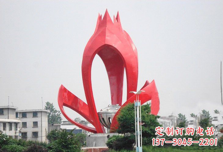 常州不锈钢莲蓬雕塑——艺术的缩影