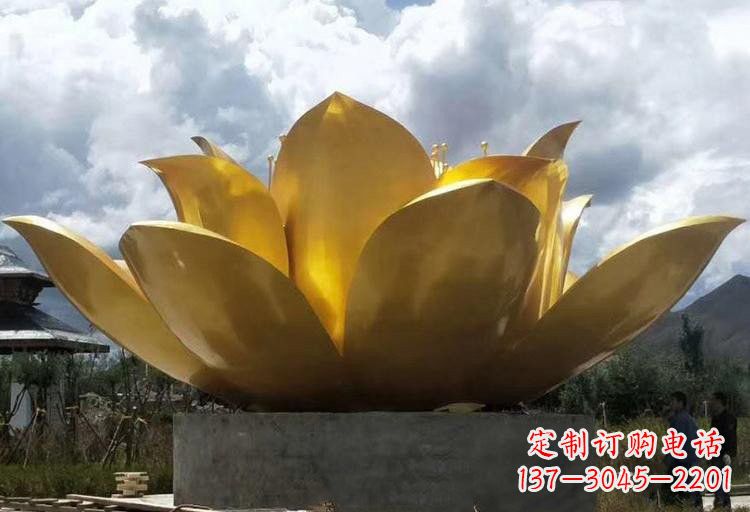 常州不锈钢城市大型莲花雕塑