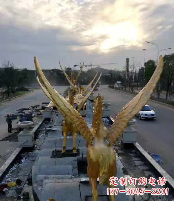 常州不锈钢城市飞龙——雕塑作品精美绝伦