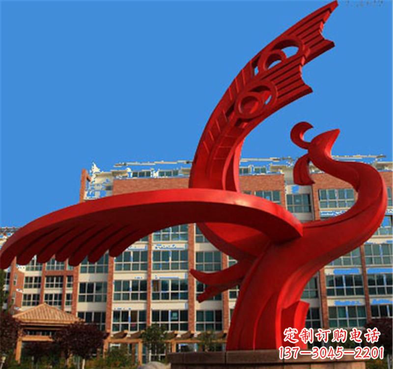 常州不锈钢凤凰雕塑——展示城市文化之美