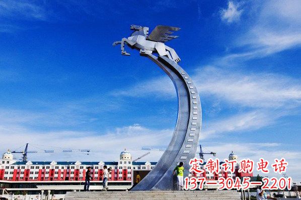常州不锈钢城市飞马设计图雕塑