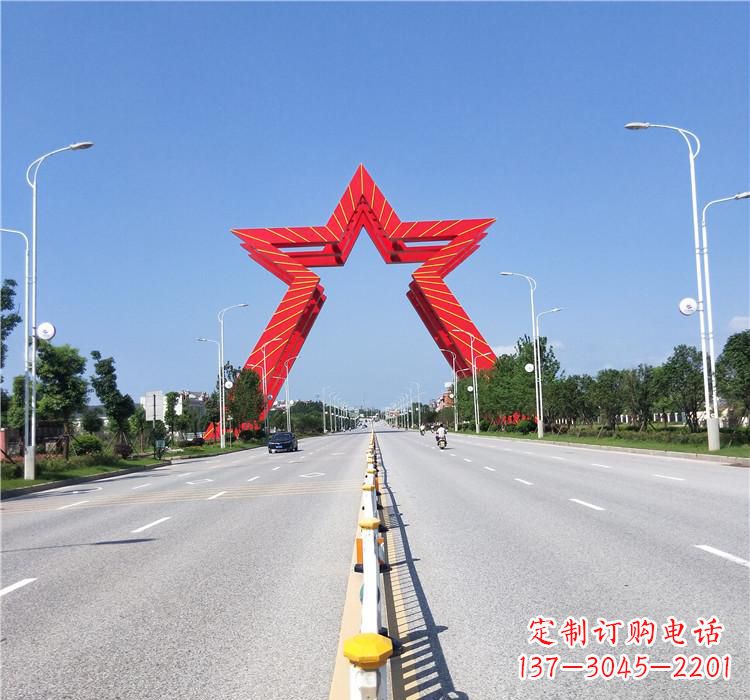 常州不锈钢城市拱门雕塑一座精美的艺术作品
