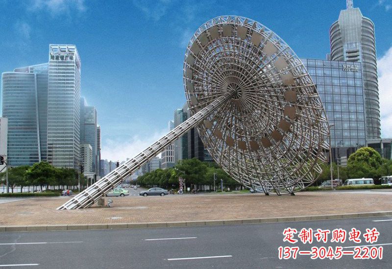 常州不锈钢城市日晷景观雕塑