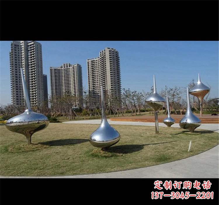 常州不锈钢城市水滴雕塑唤醒城市的灵魂