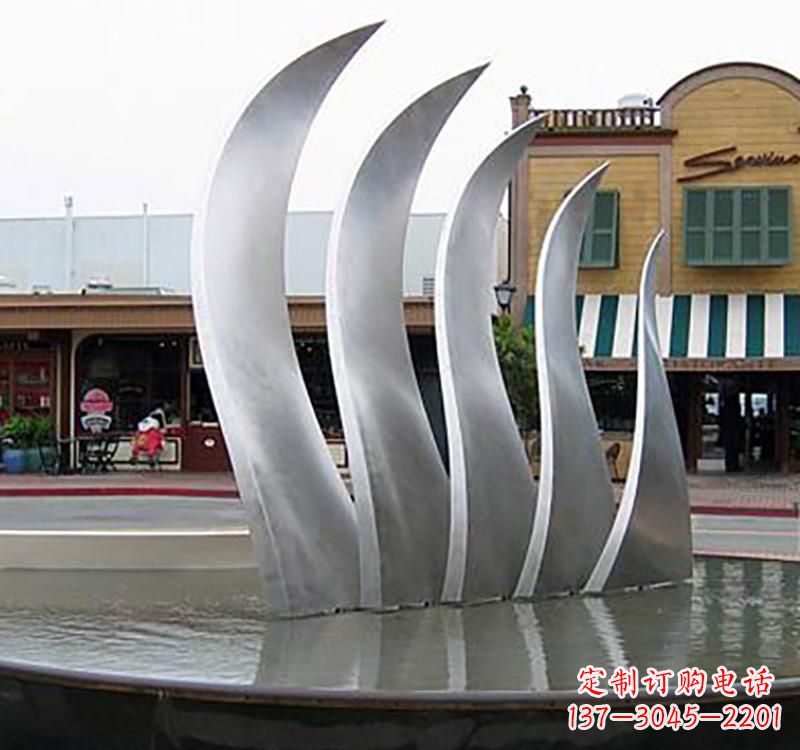 常州不锈钢城市艺术翅膀雕塑羽翼展翔
