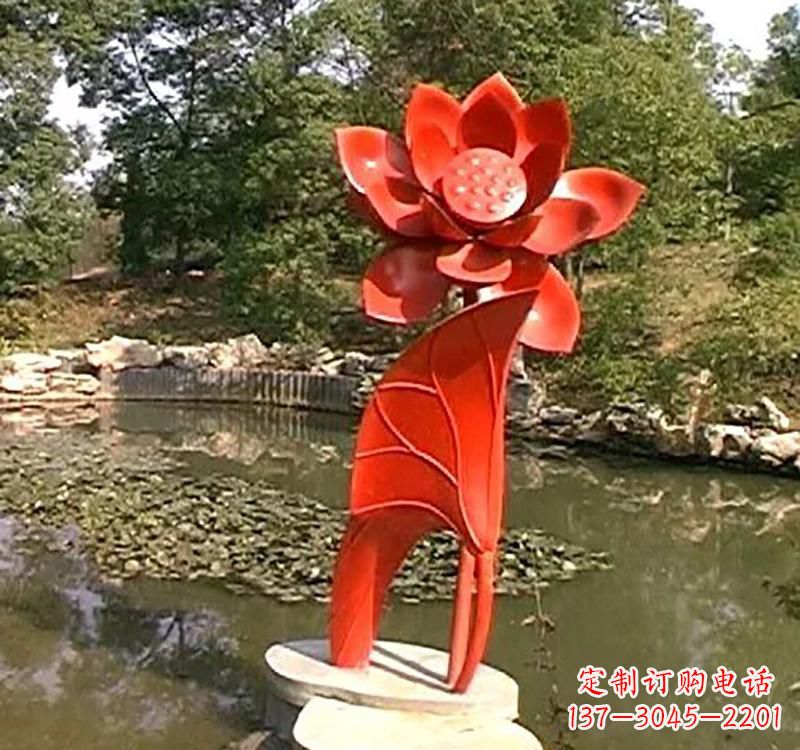 常州不锈钢荷花雕塑激发城市艺术灵感