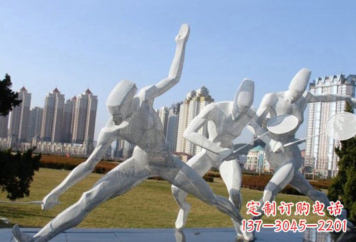 常州精致不锈钢羽毛球雕塑