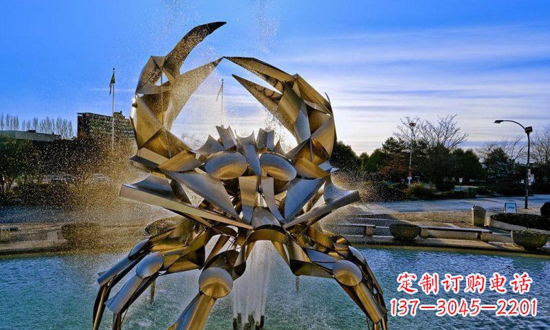 常州精美不锈钢螃蟹雕塑