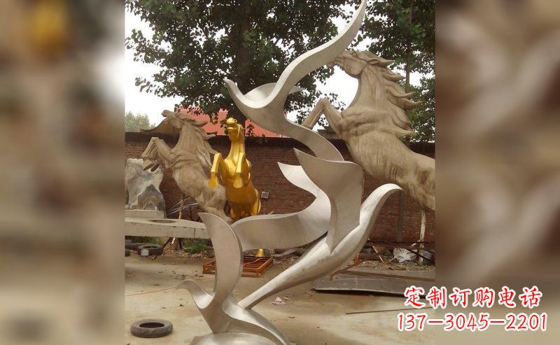 常州不锈钢大雁雕塑
