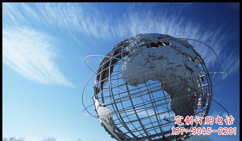 常州不锈钢制地球雕塑精美的艺术品