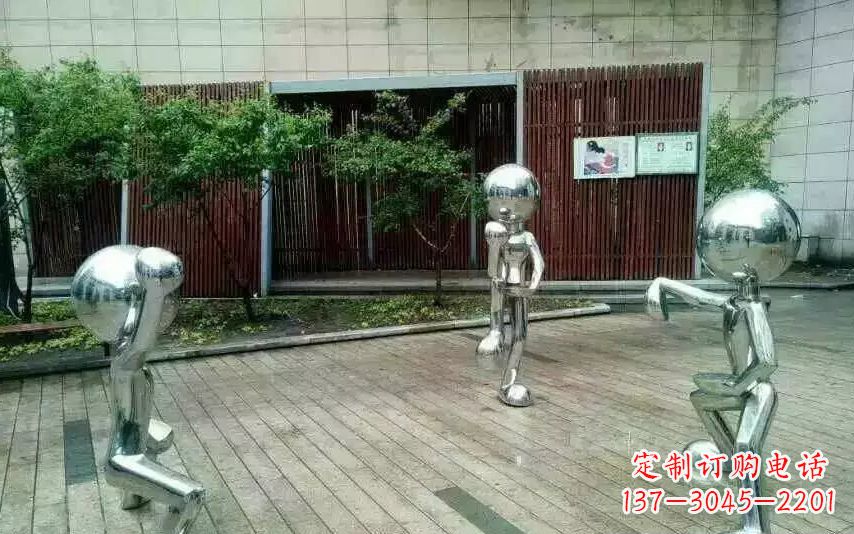 常州不锈钢抽象儿童景观雕塑