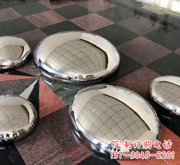 常州不锈钢抽象鹅卵石雕塑