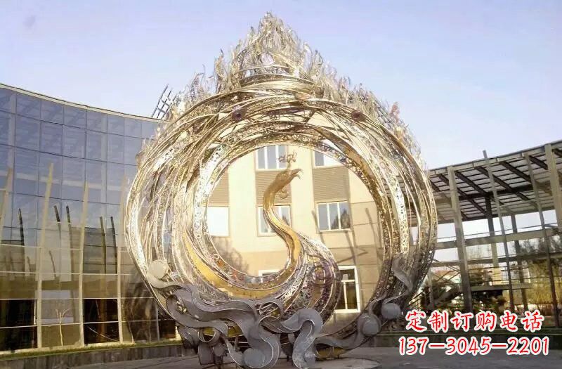 常州不锈钢凤凰涅槃雕塑