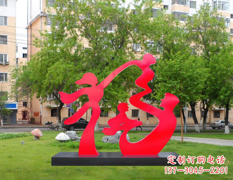 常州不锈钢福字雕塑