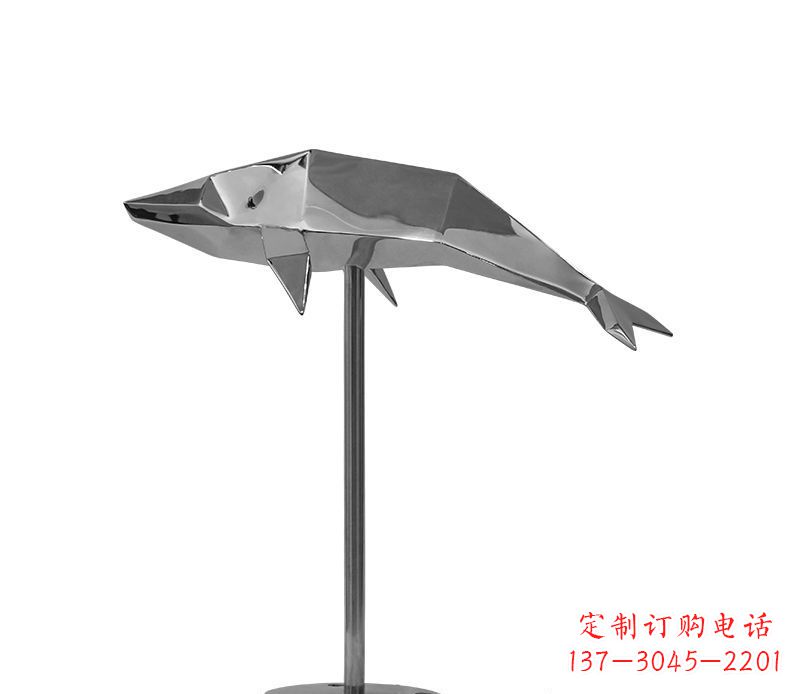常州不锈钢海豚雕塑