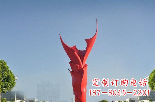 常州不锈钢火炬雕塑——点燃友谊之火