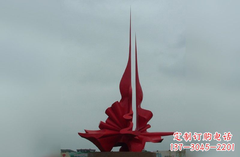 常州精美不锈钢火炬雕塑