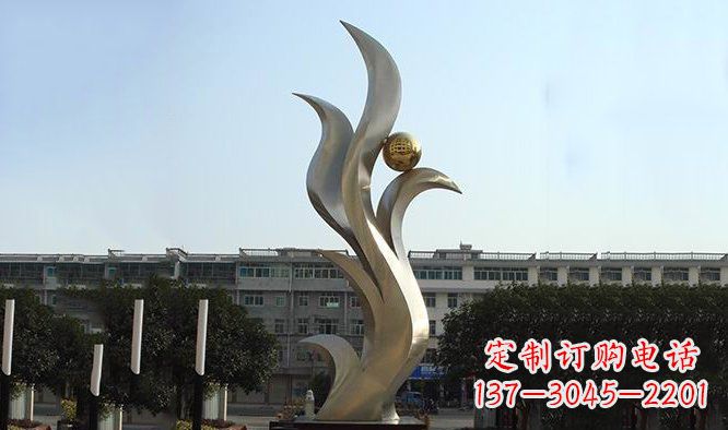 常州精美不锈钢凤凰雕塑