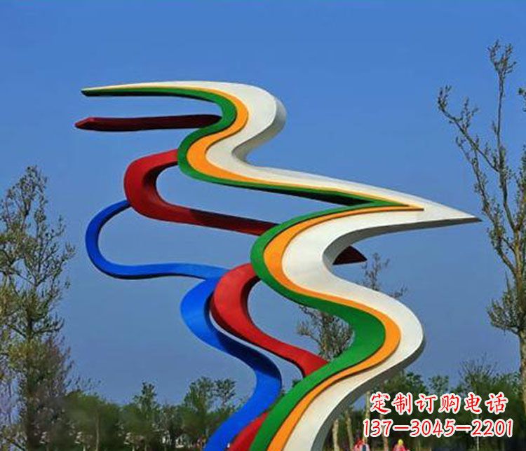 常州精美不锈钢飘带雕塑